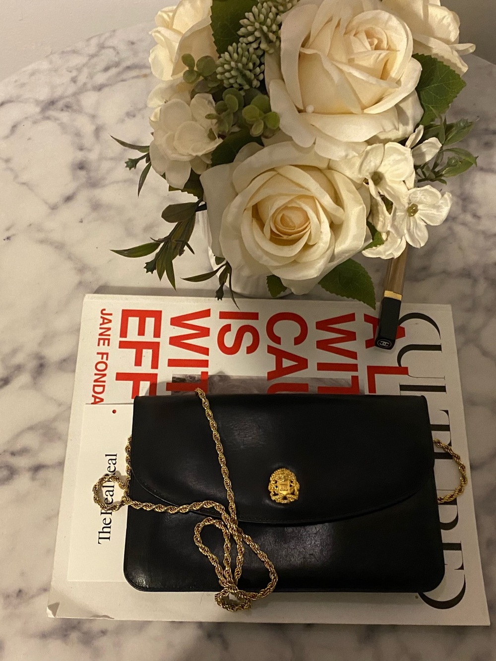 vintage CELINE evening shoulder bag/clutch from the late 1980s to early 1990s.